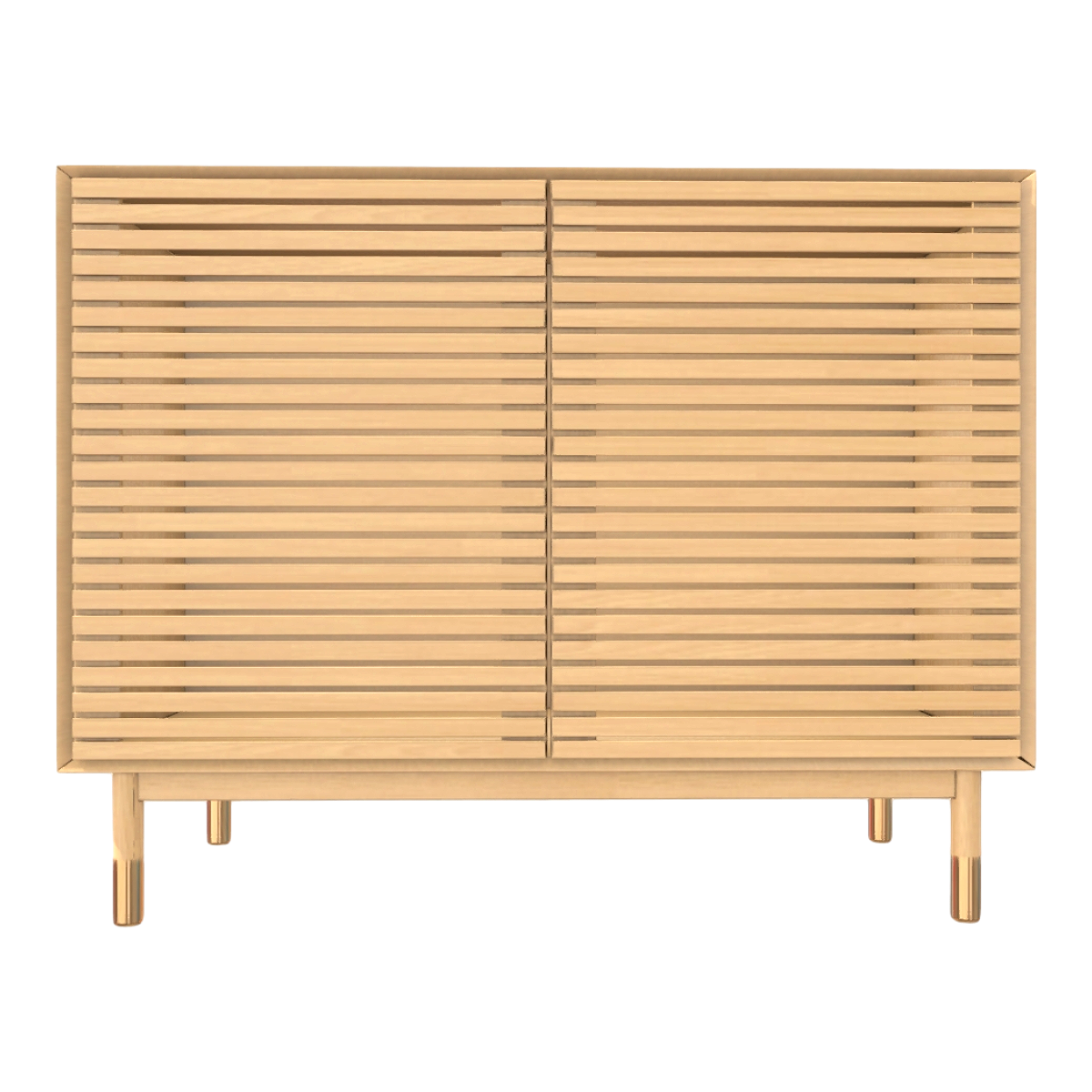 Home Simple Metal Oak Solid Wood Wardrobe Locker Slats Cabinet