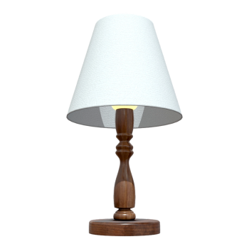 Home Bedroom Study Black Walnut Solid Wood White Table Lamp Table Lamp