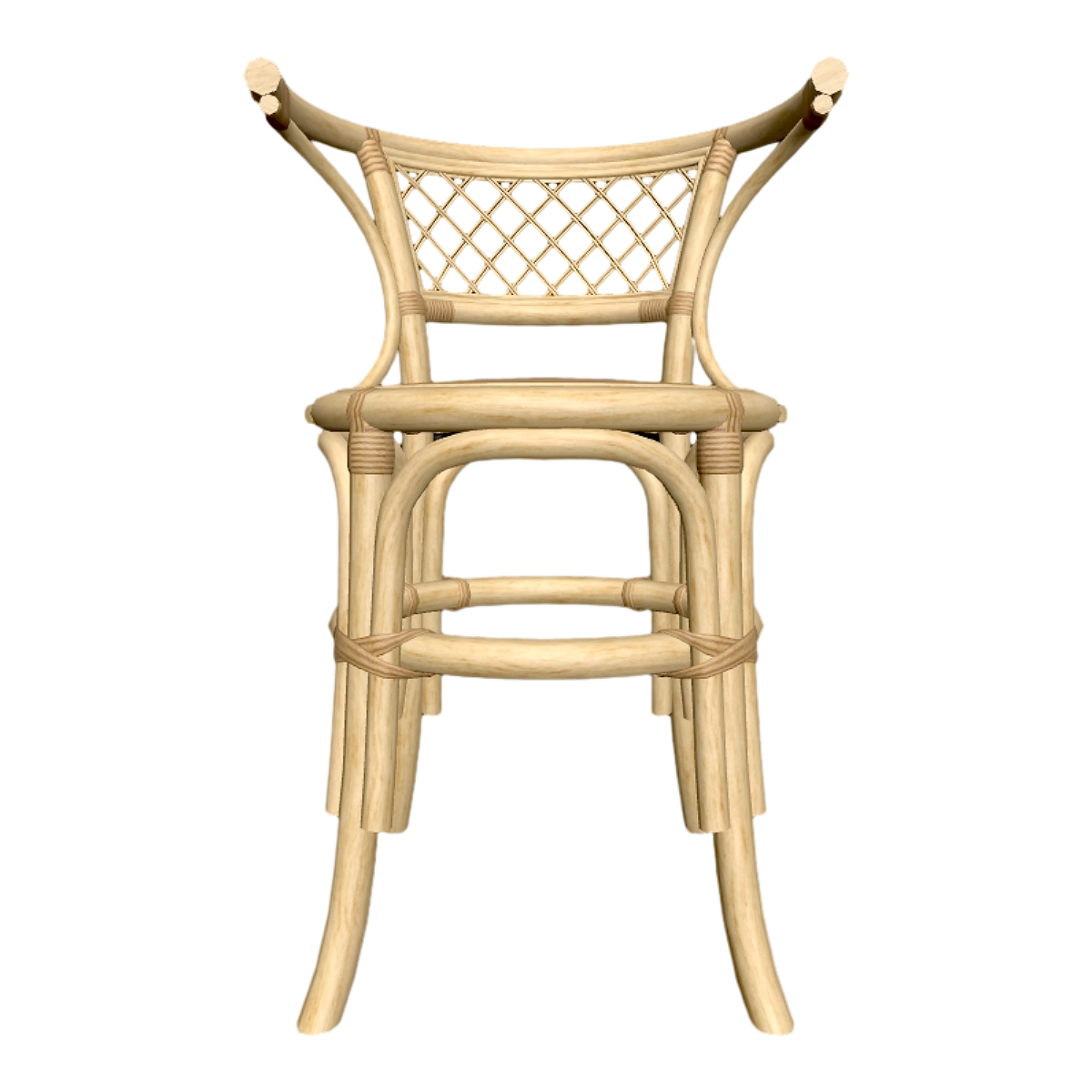 Chinese-style Oak Solid Wood Rattan Hollow Single-person Backrest Corner Chair High Chair