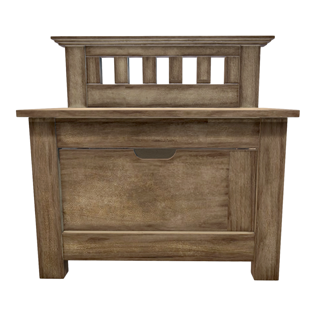 American Style Retro Old Oak Solid Wood Bedside Table Drawer Cabinet Storage Cabinet