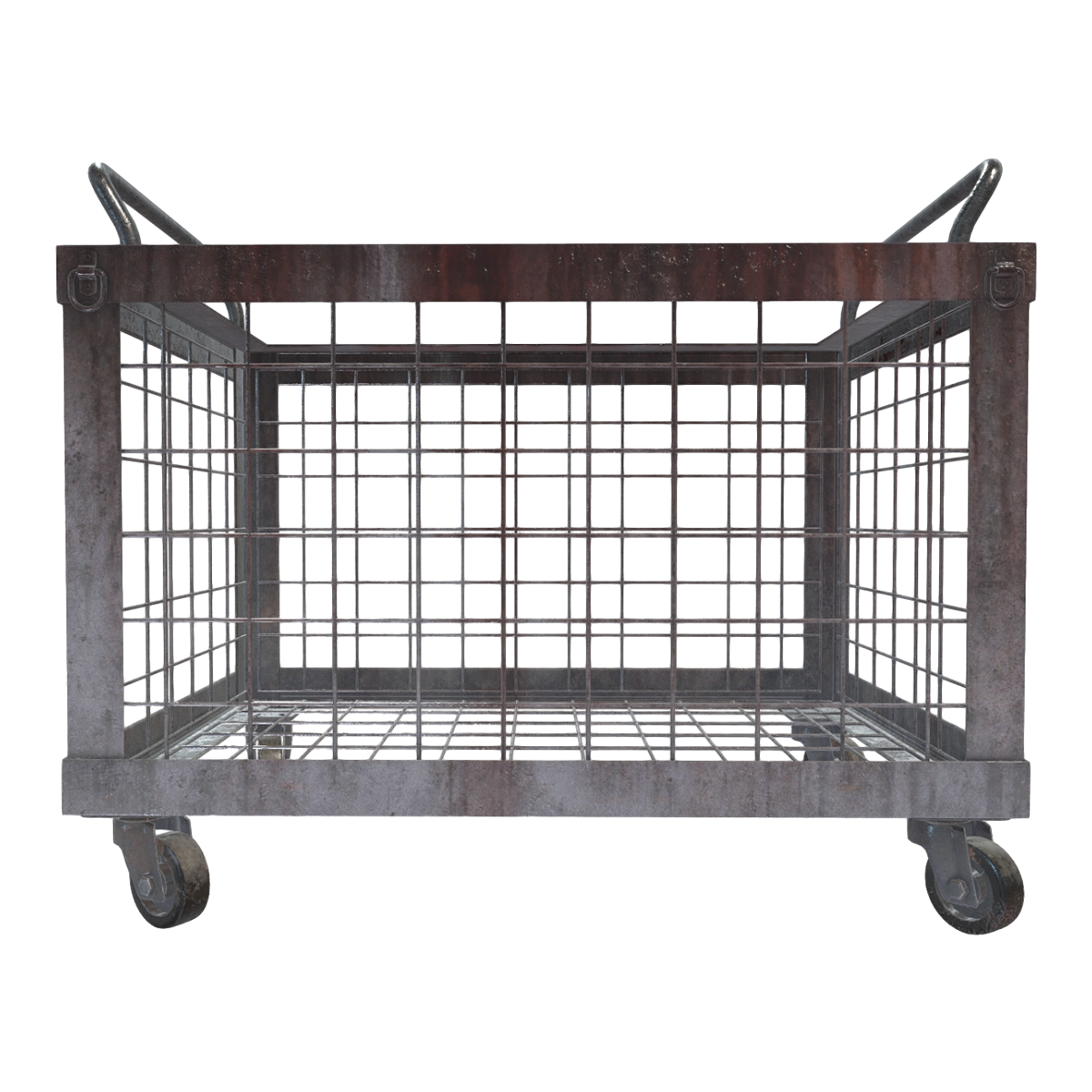 Do the old metal warehouse moving grid double handrail trolley