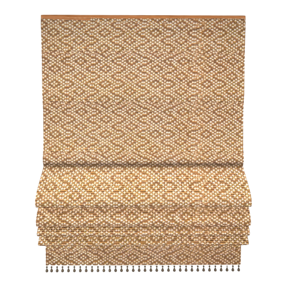 Modern Home Walnut Solid Wood Hanging Rattan Foldable Blackout Curtain