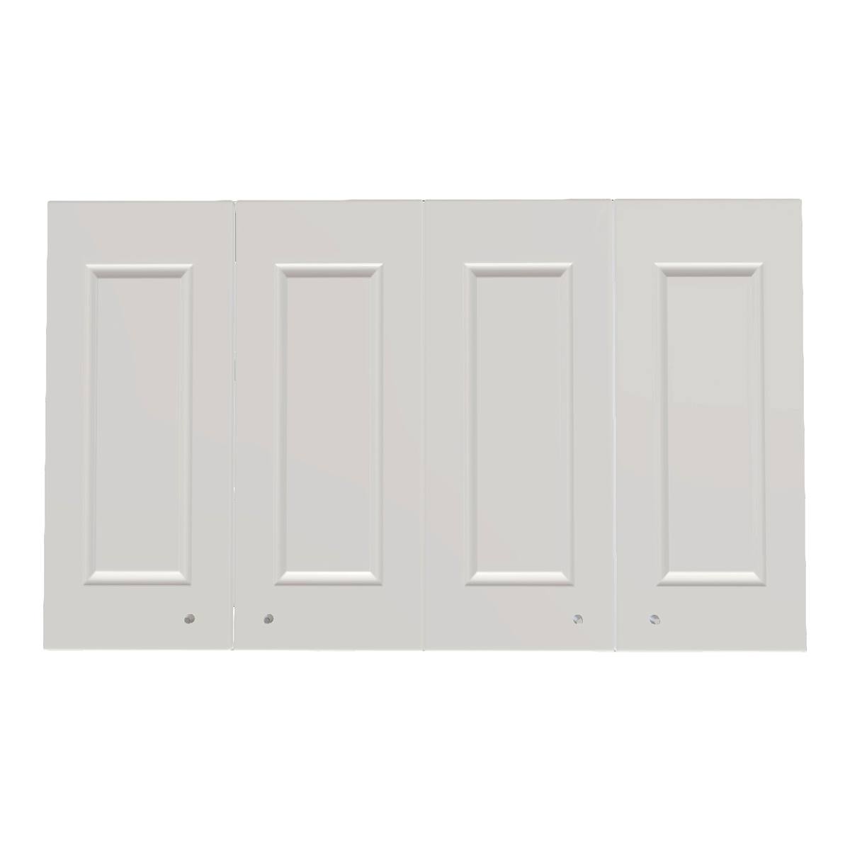 American Home Toilet Wall-mounted Solid Wood White Paint Double Door Shelf Cabinet Locker-Cabinet