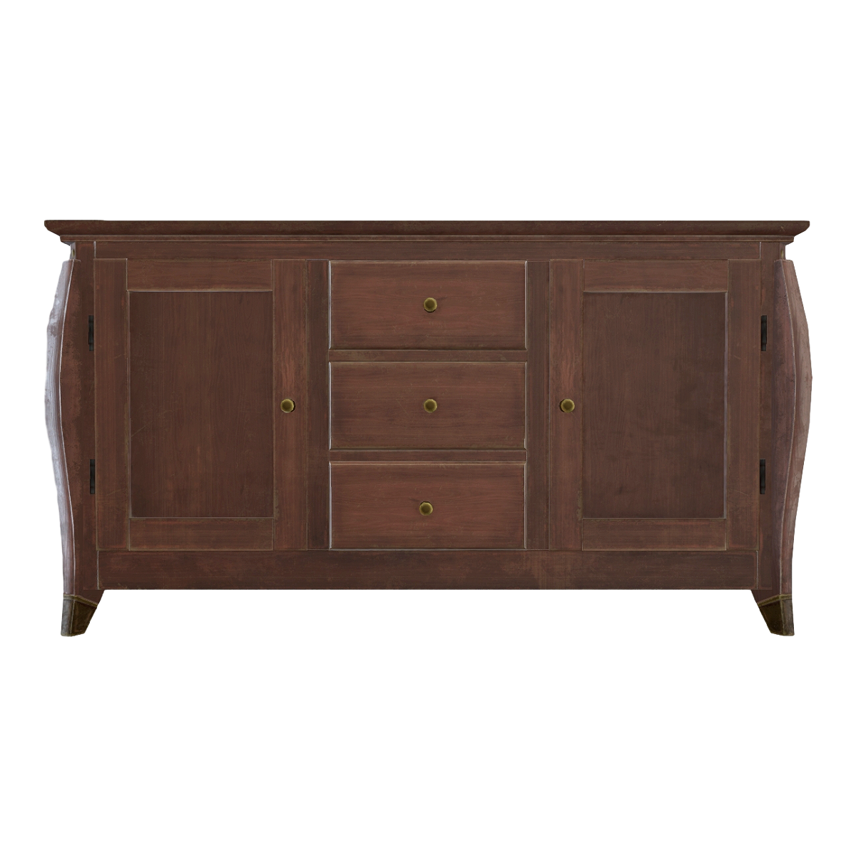 Nordic Living Room Black Walnut Solid Wood Drawer Cabinet Single Door Cabinet Entrance Cabinet Storage Cabinet