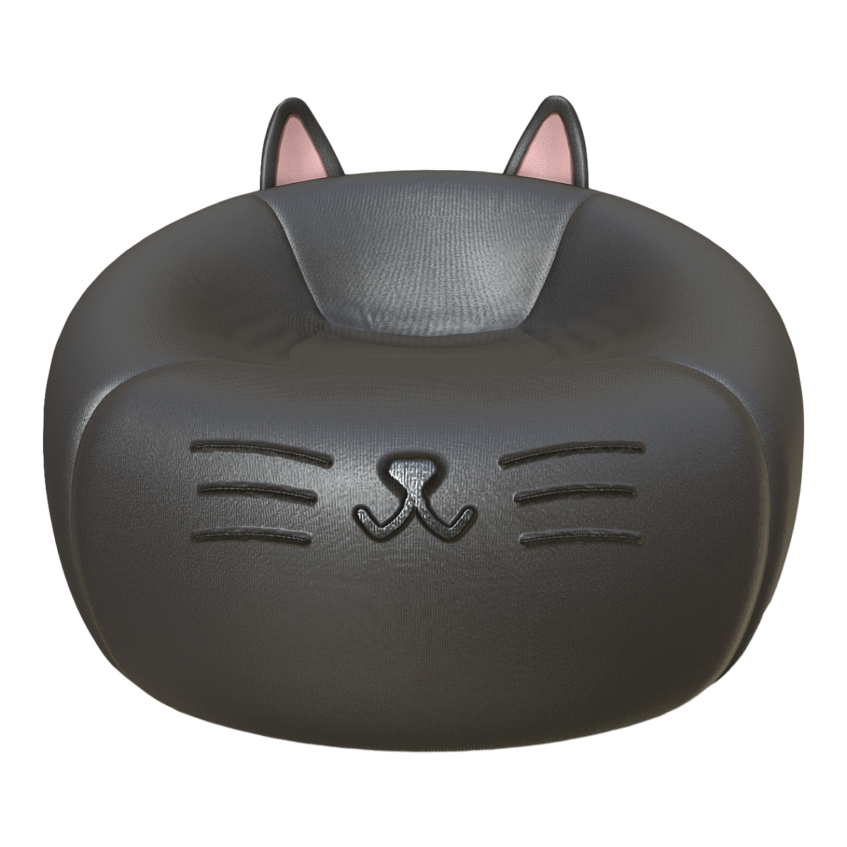 Modern Home Black Fabric Bean Bag Sofa Lazy Sofa-Black Cat Sofa