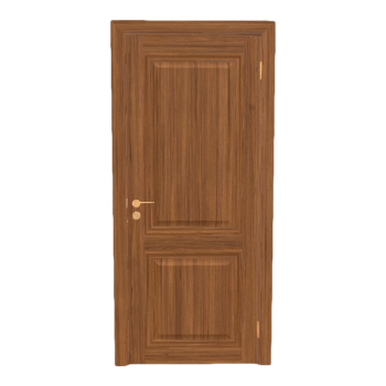 Modern Home Metal Parts Black Walnut Solid Wood Room Door Key Handle Door
