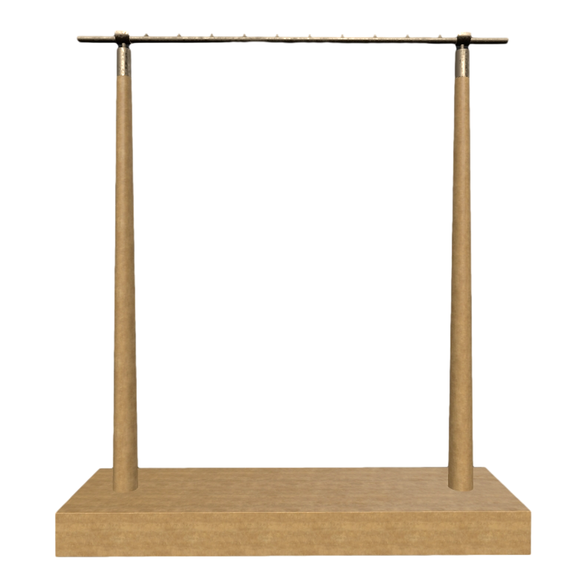 Shopping mall clothing store household metal rod oak solid wood frame can push floor-to-floor hangers-solid wood frame