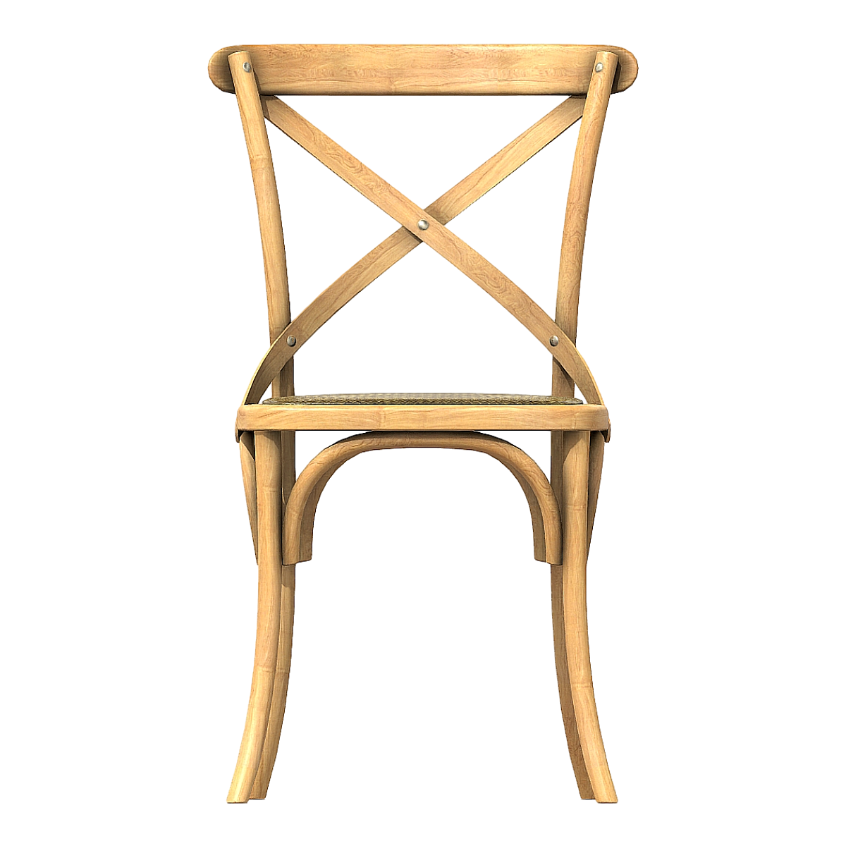 Modern Simple Full Oak Solid Wood Rattan Cushion Chair Hollow Backrest Chair Leisure Chair Dining Chair