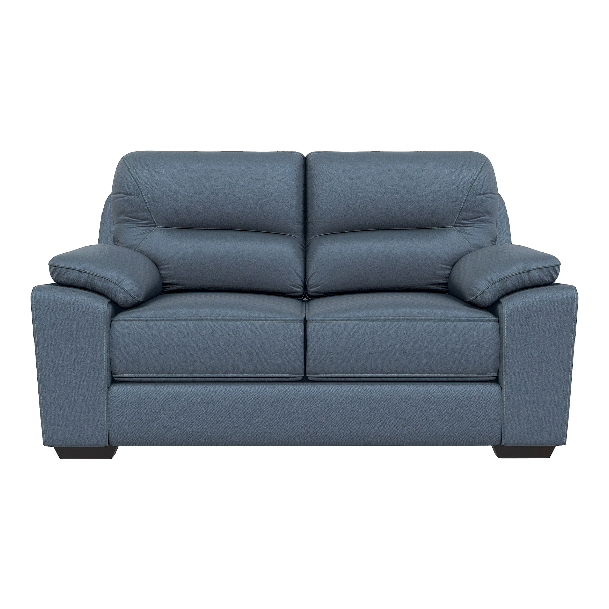 Nordic Home Metal Sofa Feet Black Blue Fabric Double Backrest Armrest Sofa