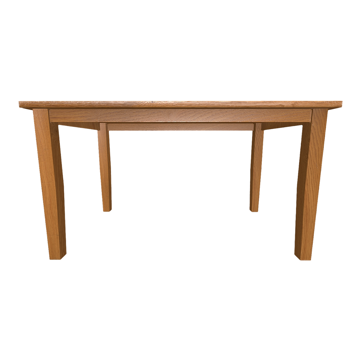 Modern Simple Home Full Dark Oak Solid Wood Four Leg Square Table Dining Table-Table