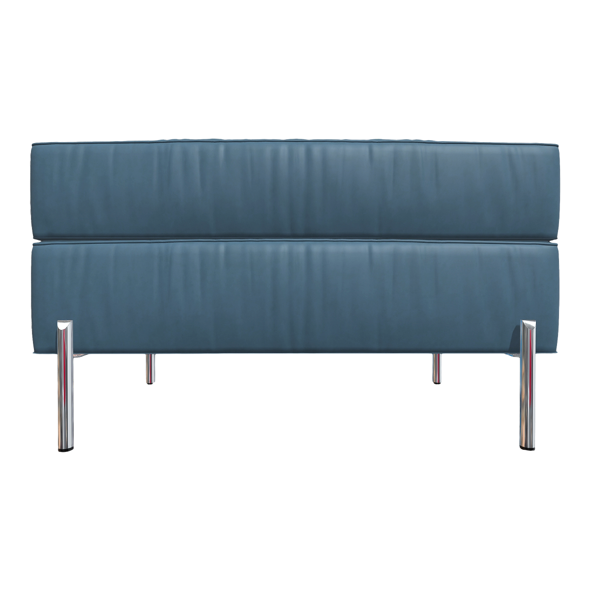 Nordic Home Metal Four-Leg Bracket Double-Layer Blue Fabric Cushion Stool Sofa Stool Tofu Block Stool