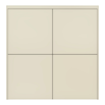 Nordic Wall-style Beige Ceramic Tile Four-compartment Storage Cabinet Partition Cabinet Storage Cabinet Cabinet