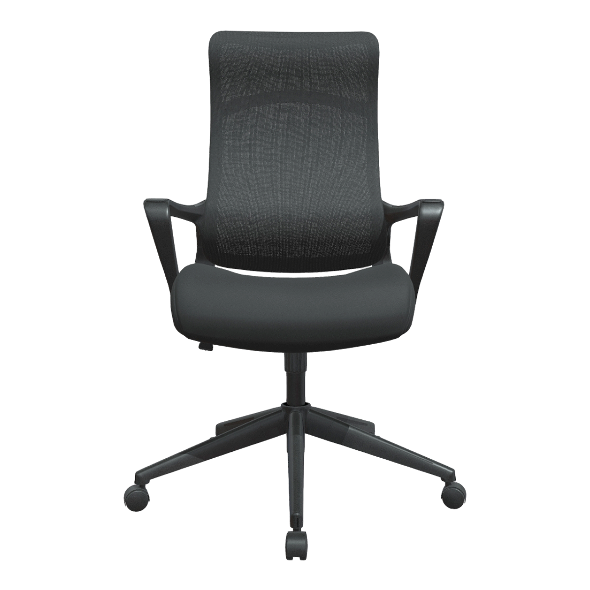 Office Home Metal Bracket Black Plastic Frame Breathable Fabric Single Backrest Armrest Lifting Swivel Chair