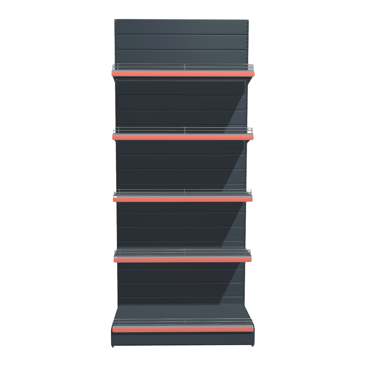 Shopping mall supermarket all stainless steel metal multi-layer iron fence rack shelf display rack-black