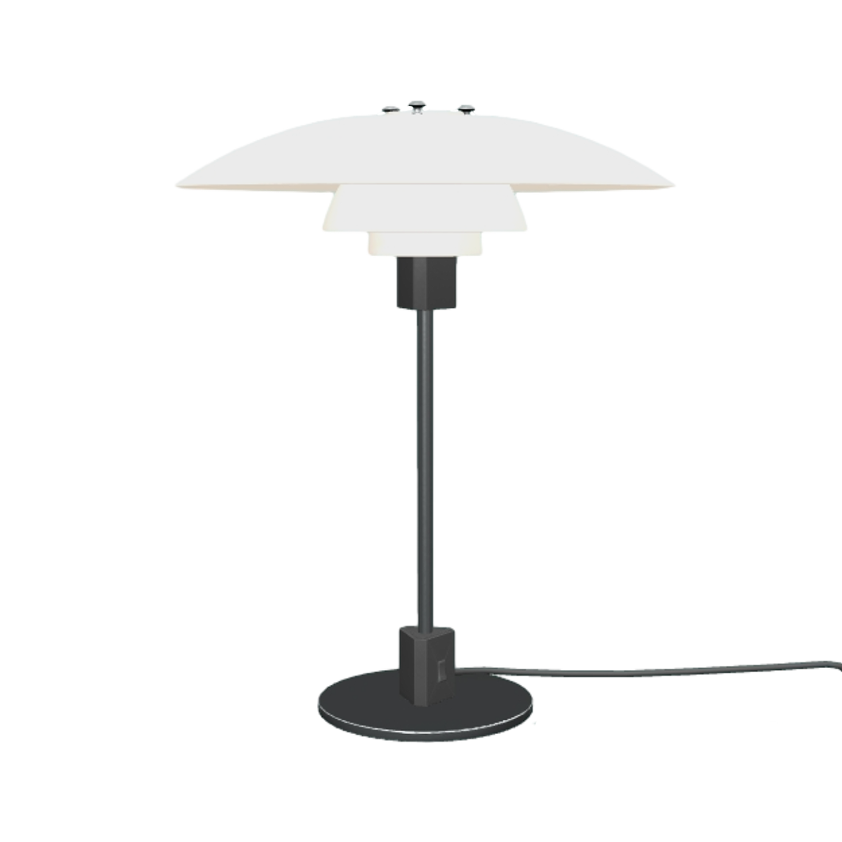 Nordic Danish Designer Stainless Steel Metal Bracket Pure White Lampshade Desktop Key Table Lamp Bedside Lamp