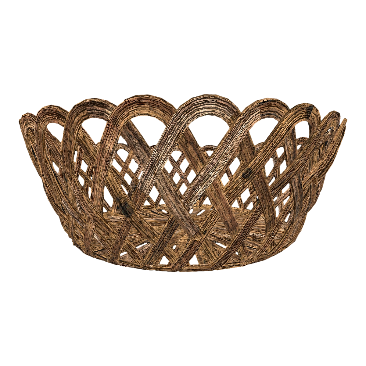 Modern Household Rattan Trapezoidal Hollow Storage Basket Fruit Basket Storage Basket