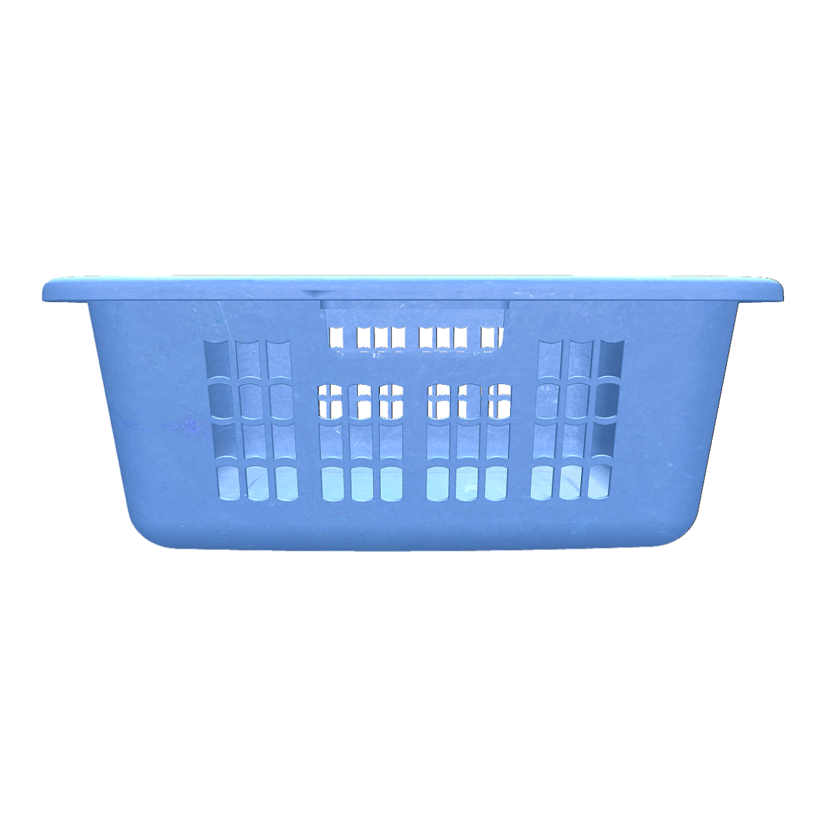 Household Simple Blue Mesh Plastic Storage Basket Laundry Basket Hand Basket