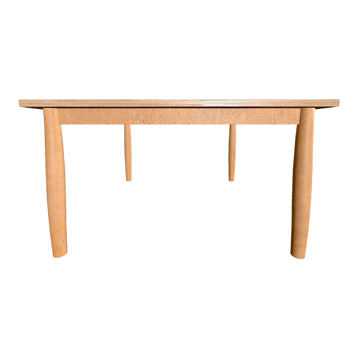 Home Simple All Oak Solid Wood Four-legged Table Square Table Dining Table Thick Leg Table-Table