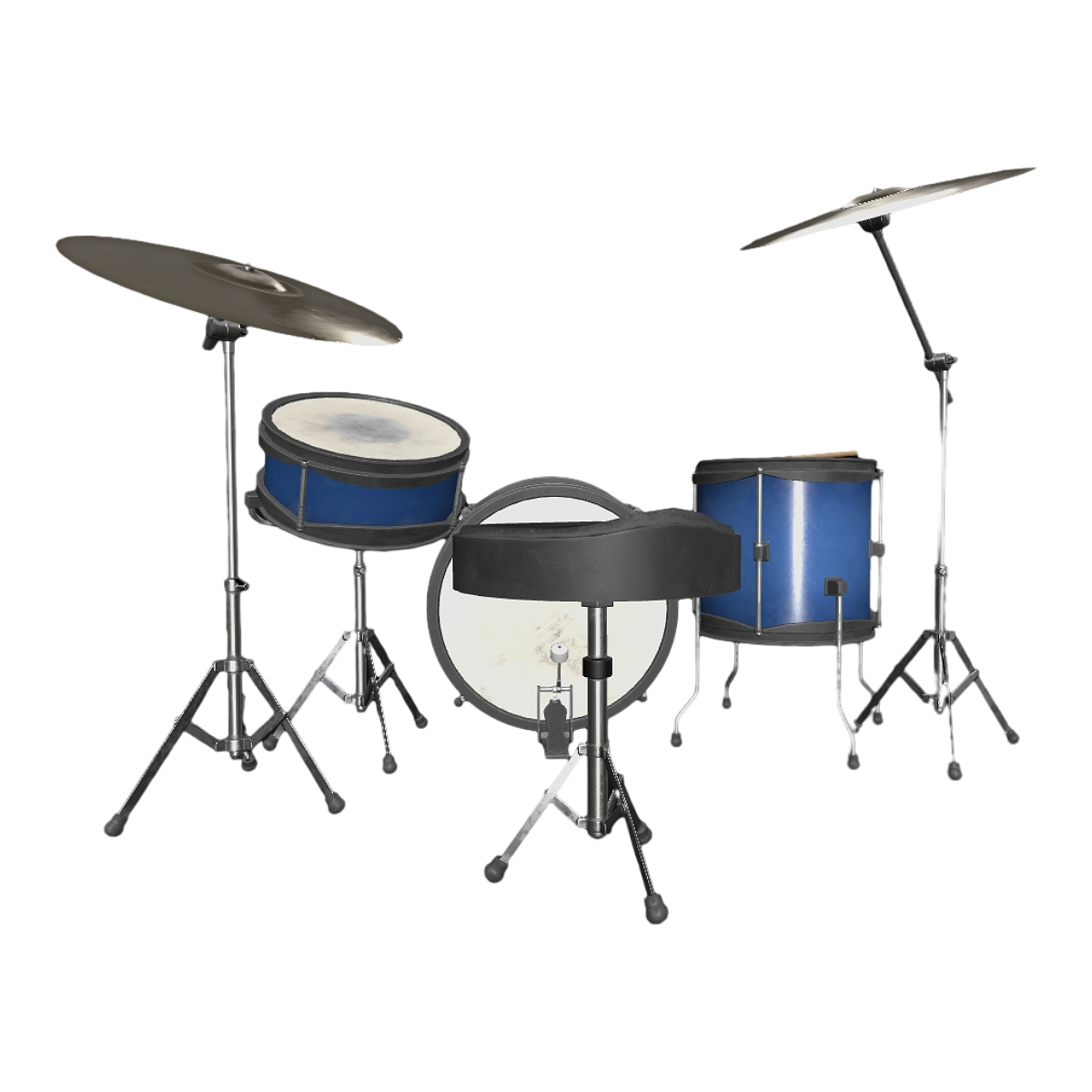 Home Practice Jazz Drums Three Drums Two Cymbals Drum Instruments