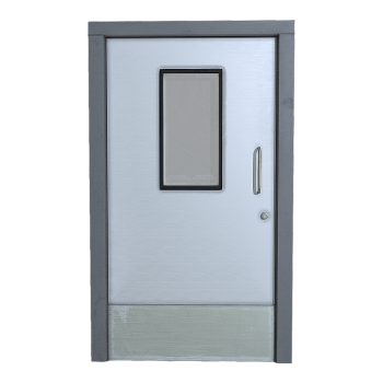 Classroom Laboratory Household Metal Handle Key Single Open Glass Window Metal Security Door
