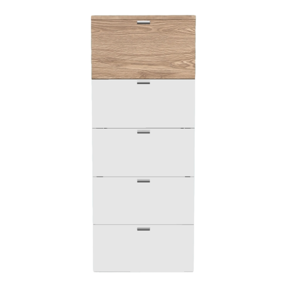 Modern minimalist living room bedroom oak solid wood white tile multi-layer drawer cabinet storage cabinet storage cabinet cabinet straight cabinet