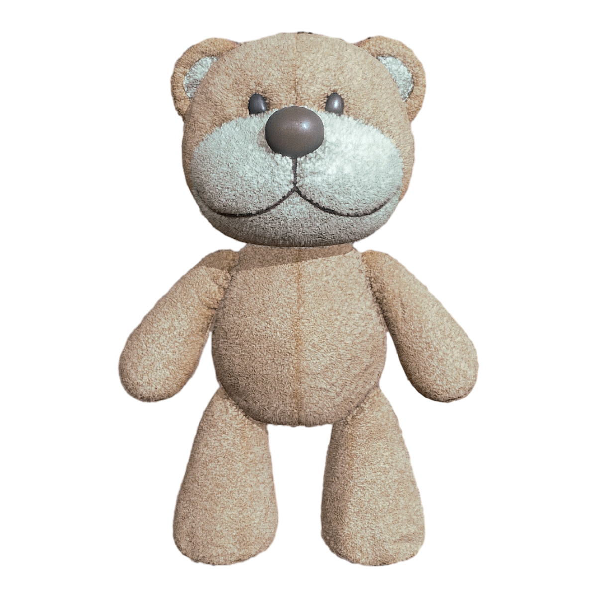 Children's brown plush fabric teddy bear toy