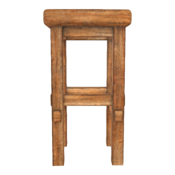 Classroom Home Full Dark Oak High Stool Solid Wood Fixed Stool Single Stool - Stool