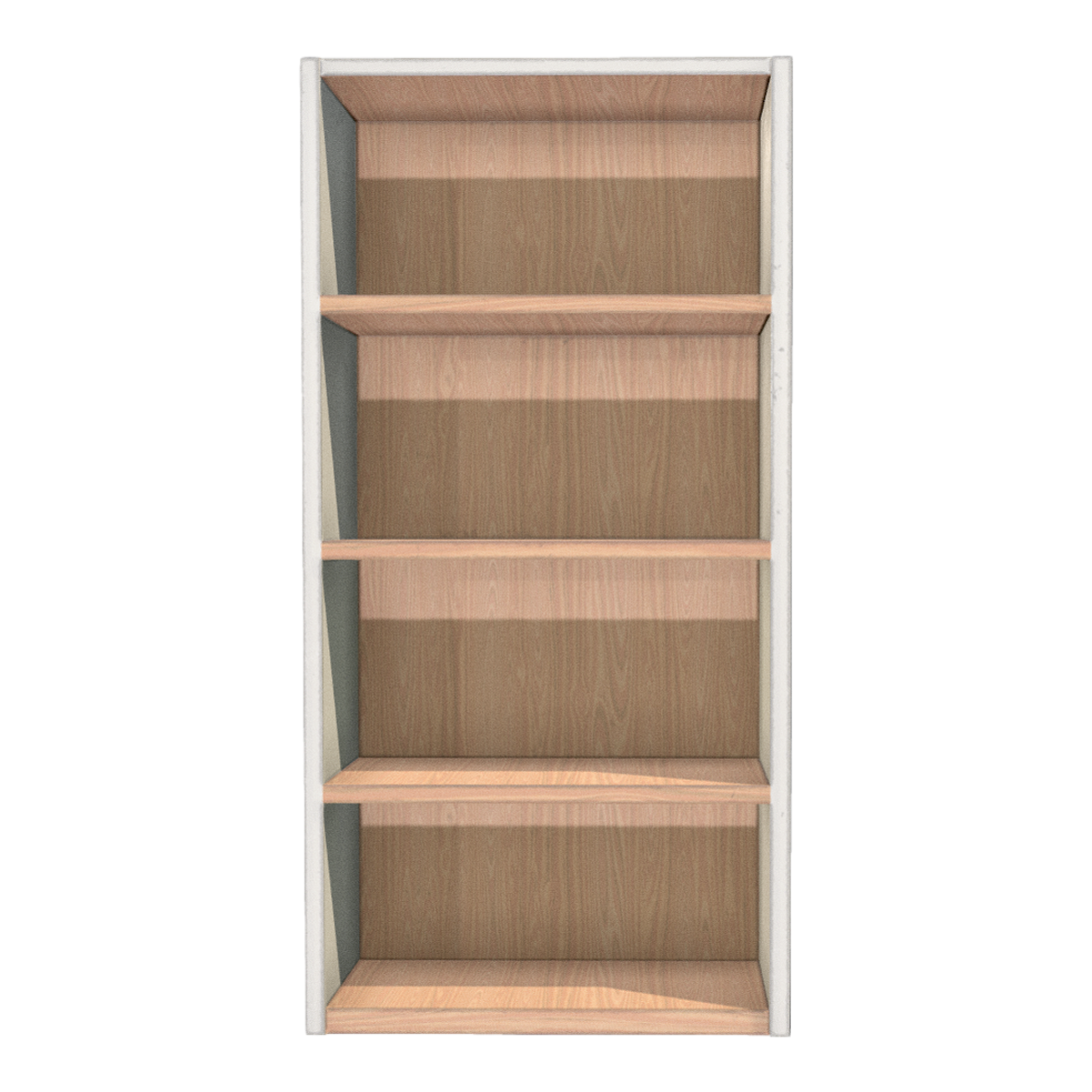 Modern living room bedroom all birch solid wood white paint four layer bookshelf display cabinet storage cabinet - birch cabinet