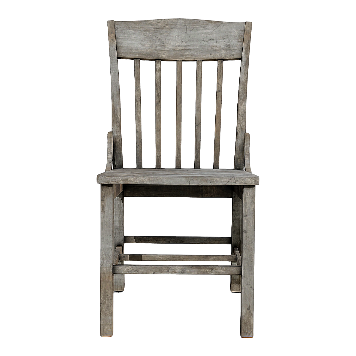 Vintage vintage solid wood single person hollow design backrest four legged chair