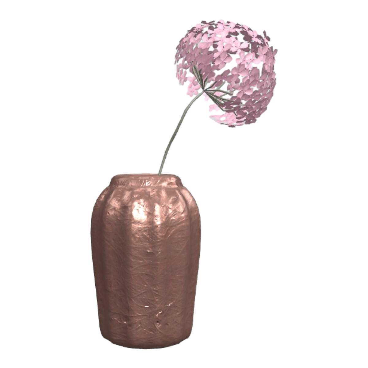 Living room, balcony, home use, dawn color, metal lines, concave convex texture, flower arrangement, vase decoration, decorative items