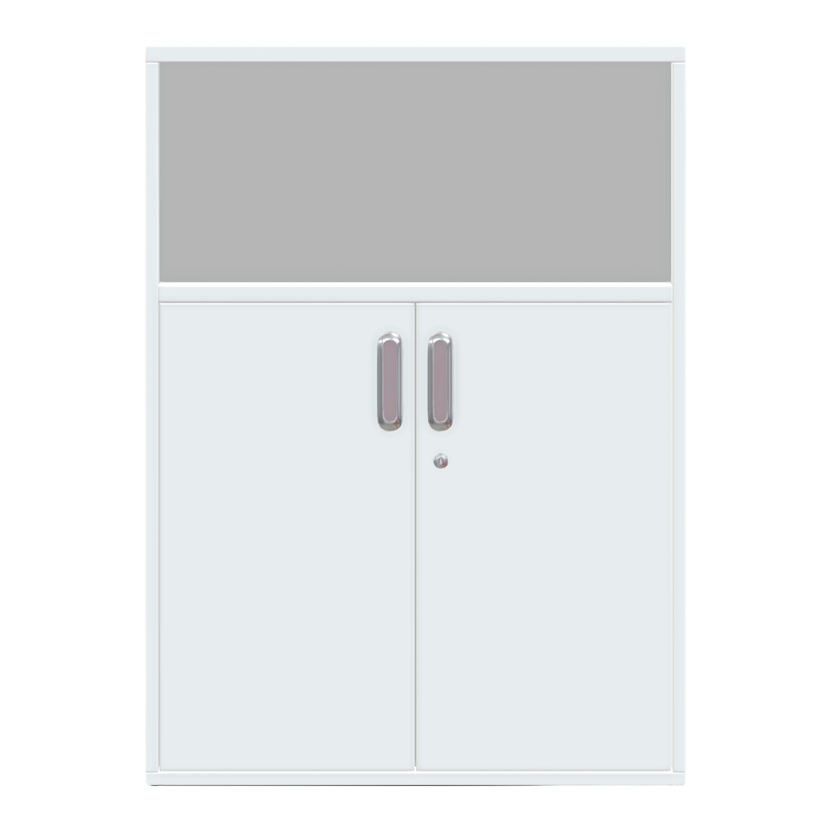 Nordic living room bedroom metal parts, pure white ceramic tiles, double door storage cabinet, storage cabinet