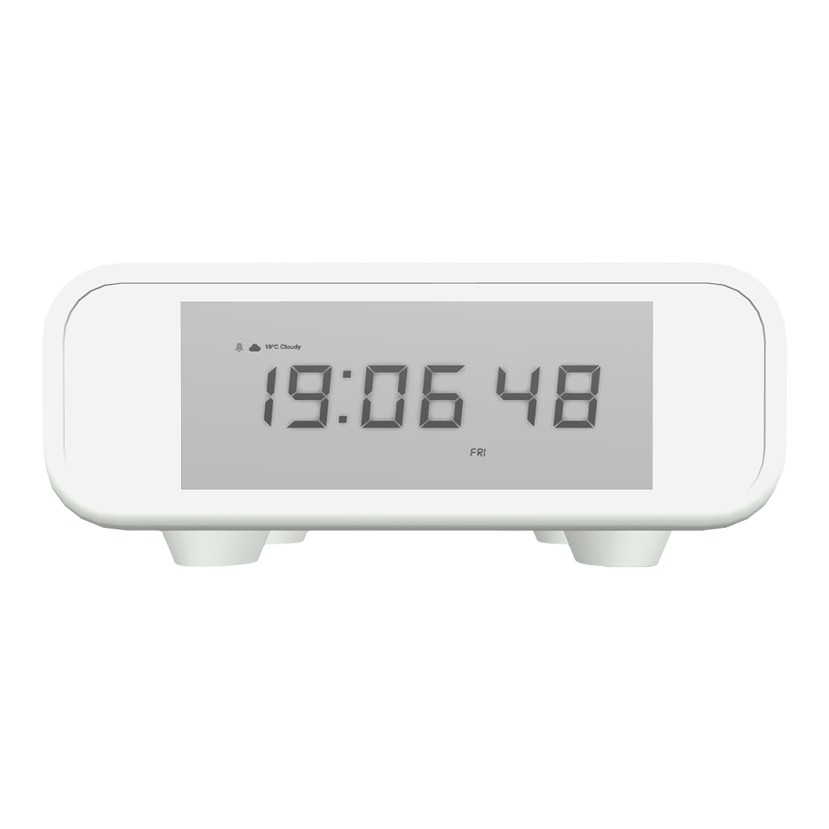 Modern home bedside display weather temperature button electronic alarm clock