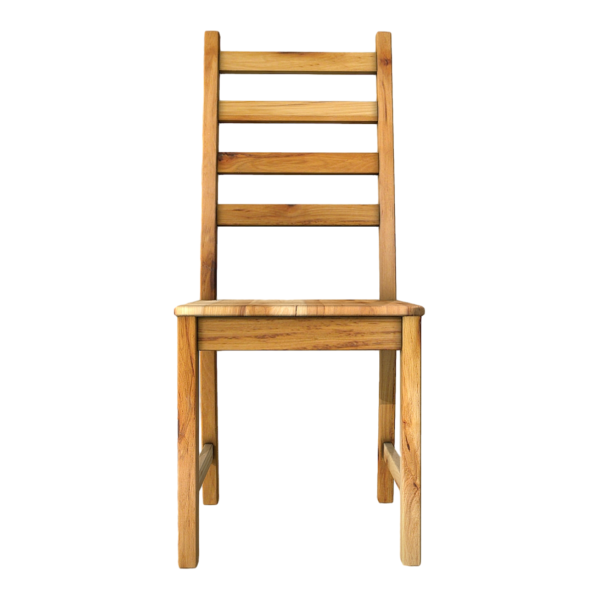IKEA Simple All Teak Solid Wood Single Person Hollow Design High Back to Back Dining Chair Leisure Chair
