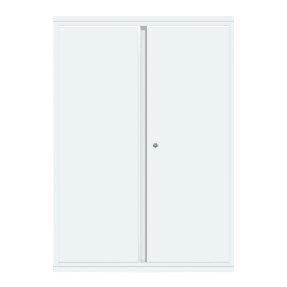 Nordic living room bedroom metal parts pure white ceramic tiles double door wardrobe storage cabinet storage cabinet