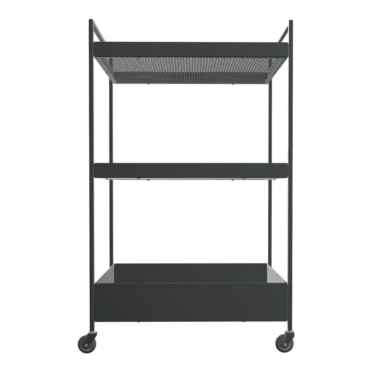 IKEA movable metal three-layer storage rack