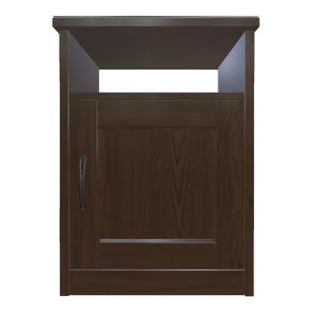 IKEA Black Walnut Single Door Drawer Bedside Table