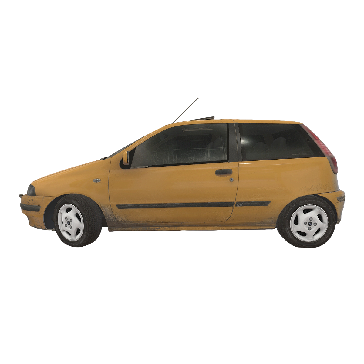 1995 Fiat Punto GT Orange Yellow