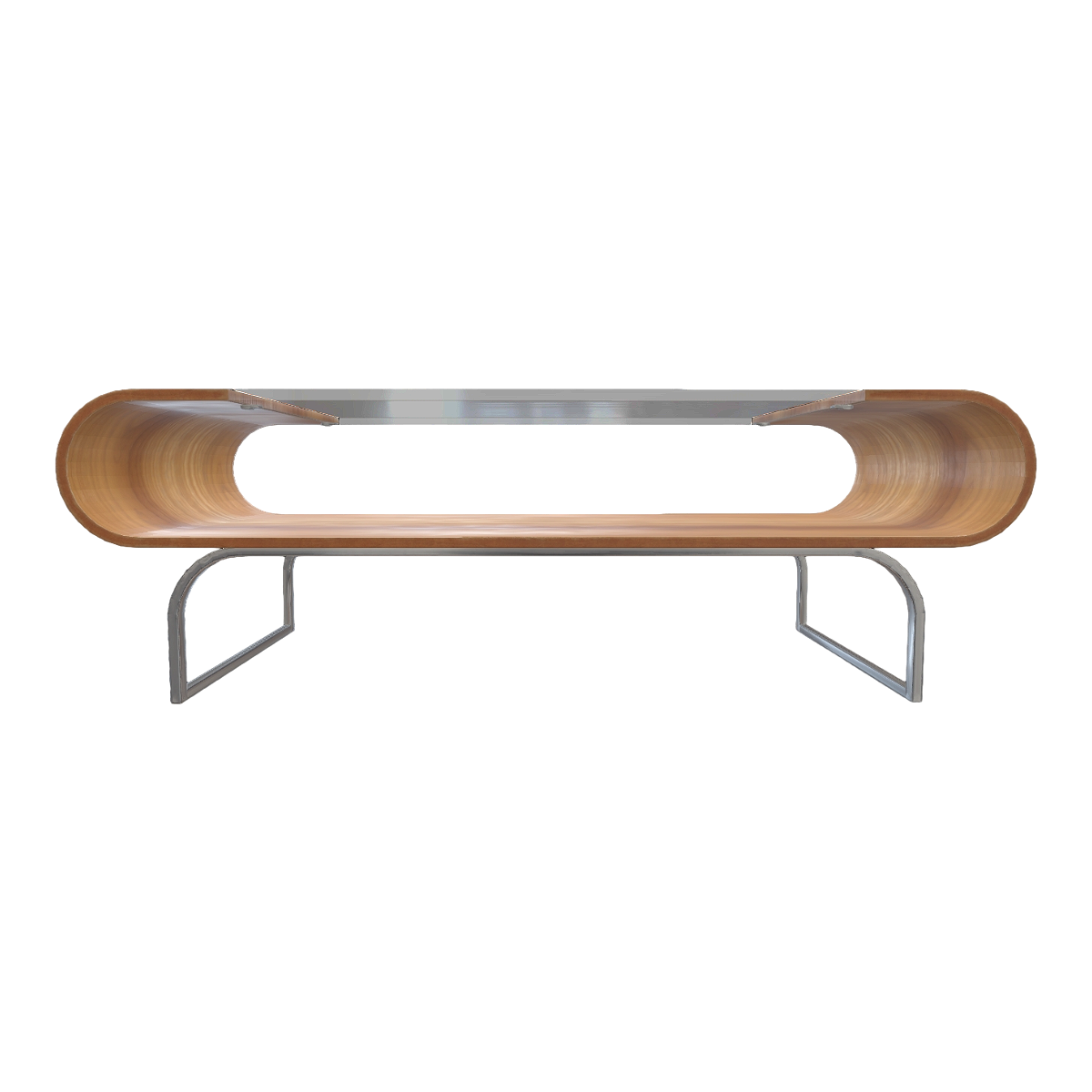 Modern walnut glass tea table and coffee table