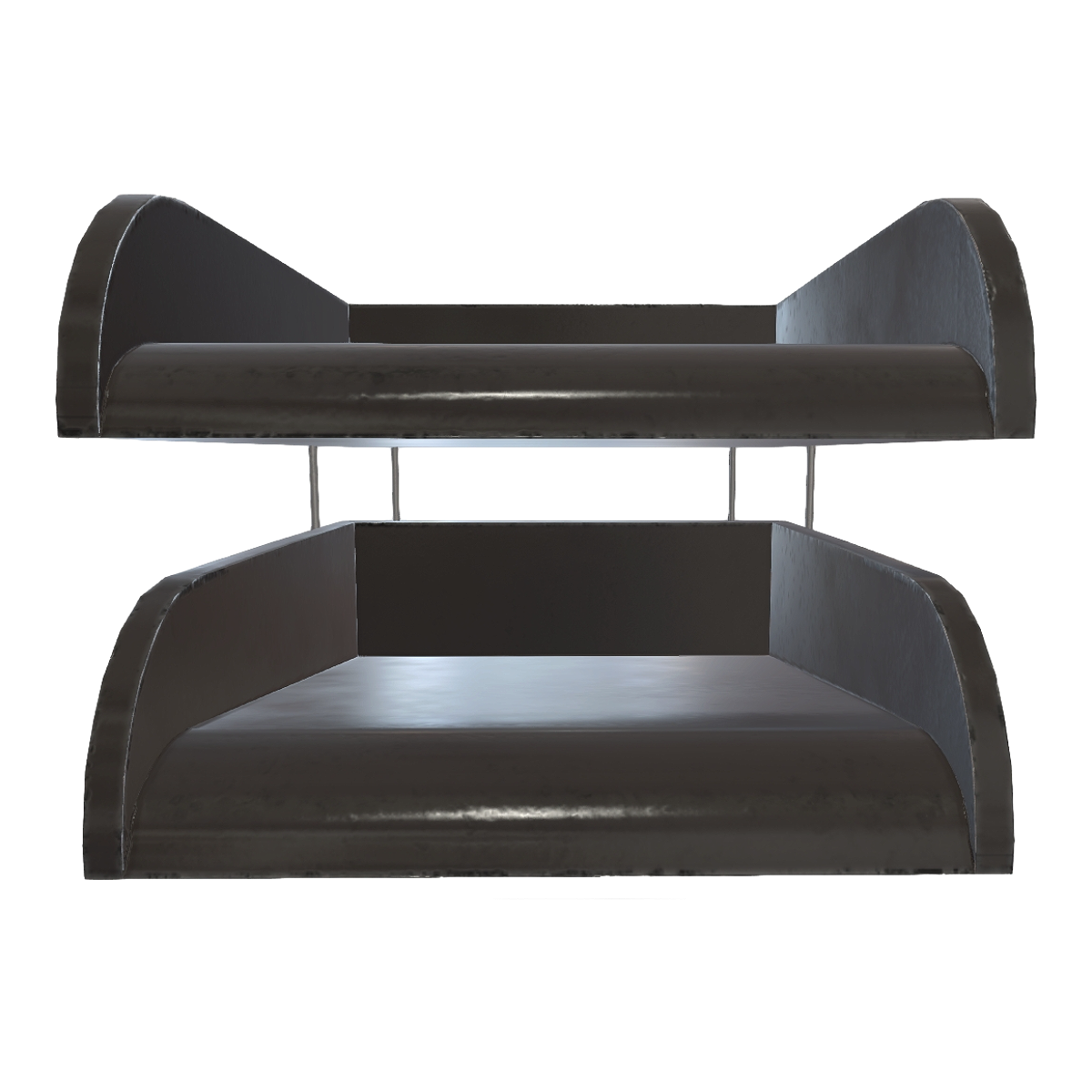 Retro office and home desktop double-layer metal storage rack - storage rack