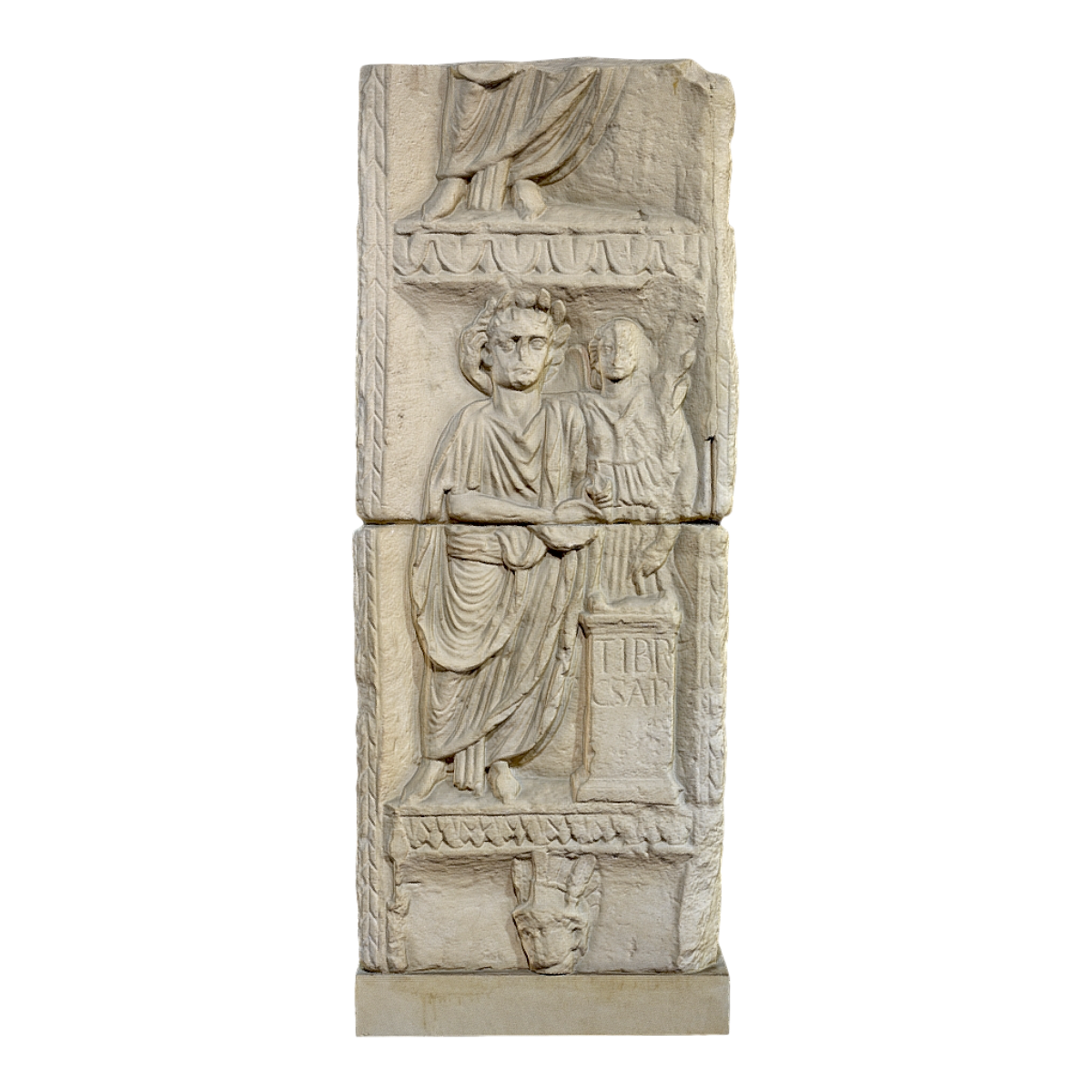 The Tiberius Monument at the Niejmegenwalhof Museum in the Netherlands