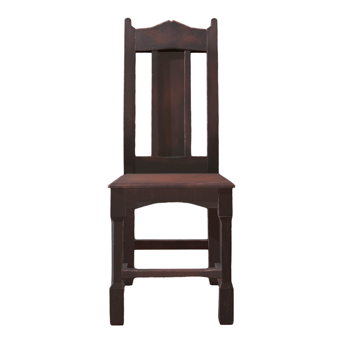 Chinese classical red walnut single backrest chair