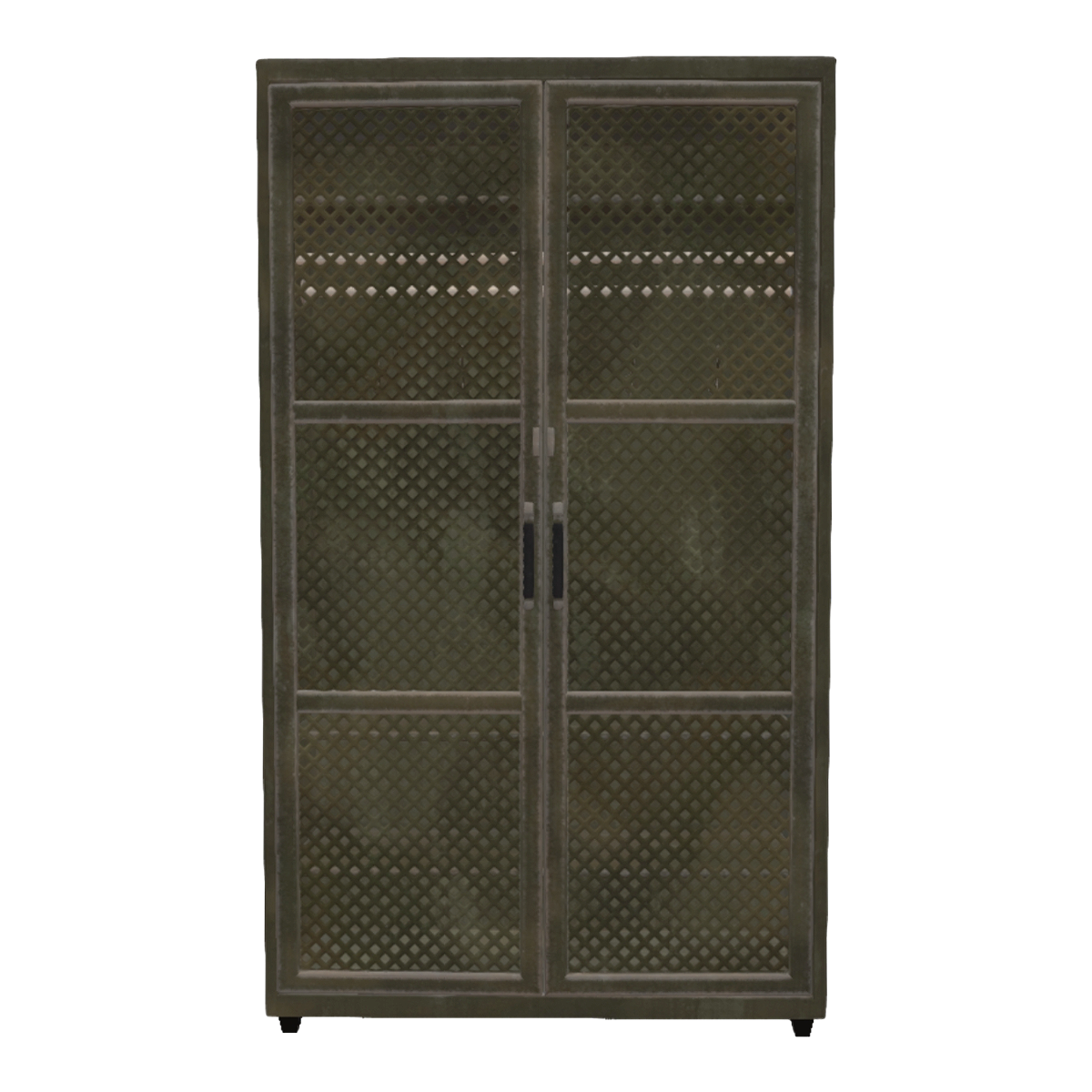 Household stainless steel metal mesh storage cabinet storage cabinet