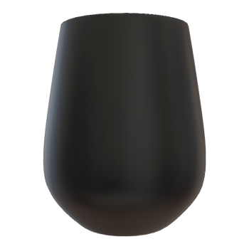 Modern minimalist pure black ceramic water cup