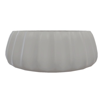 Modern desktop gray ceramic storage basin