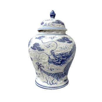 Dragon patterned vase