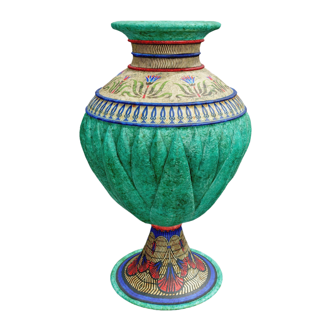 Egyptian Lotus Vase