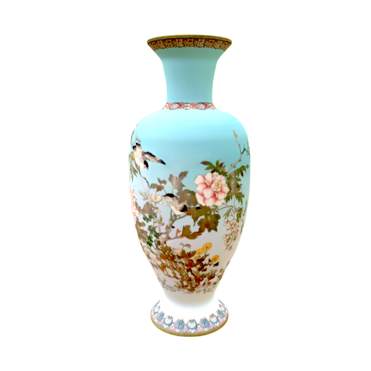 Japanese cloisonn é vase